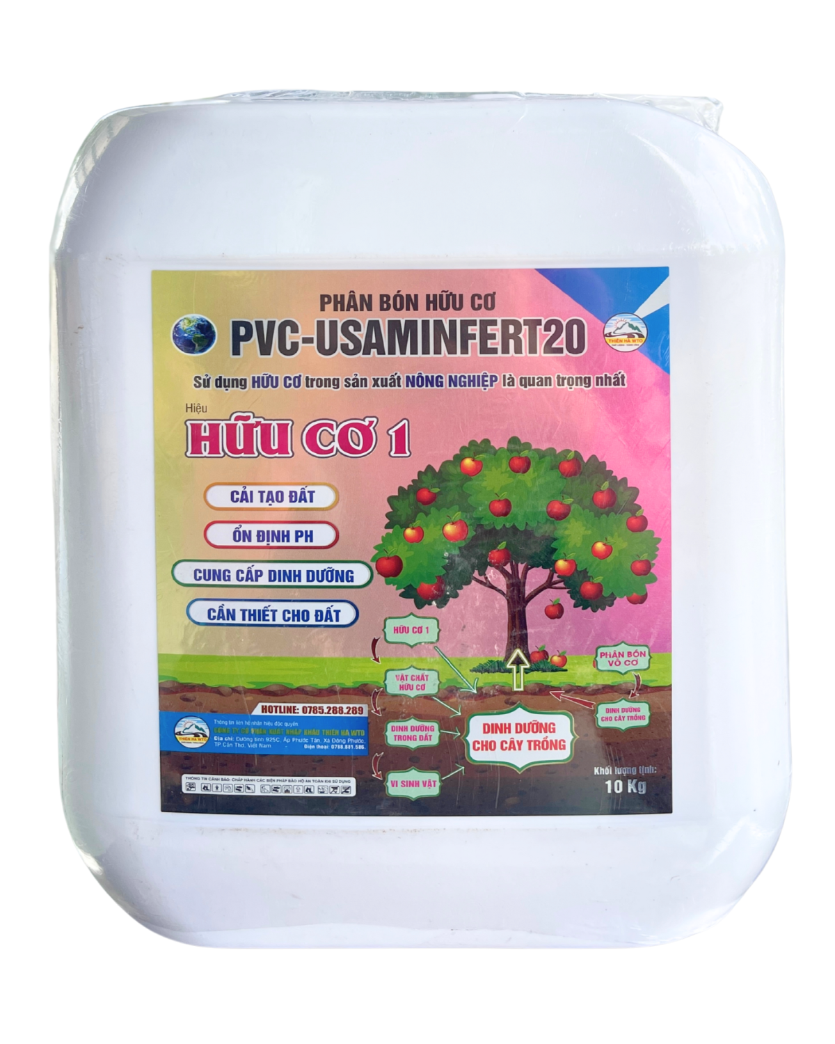 PVC USAMINFERT - HỮU CƠ 1 (CAN 10 KG ) 